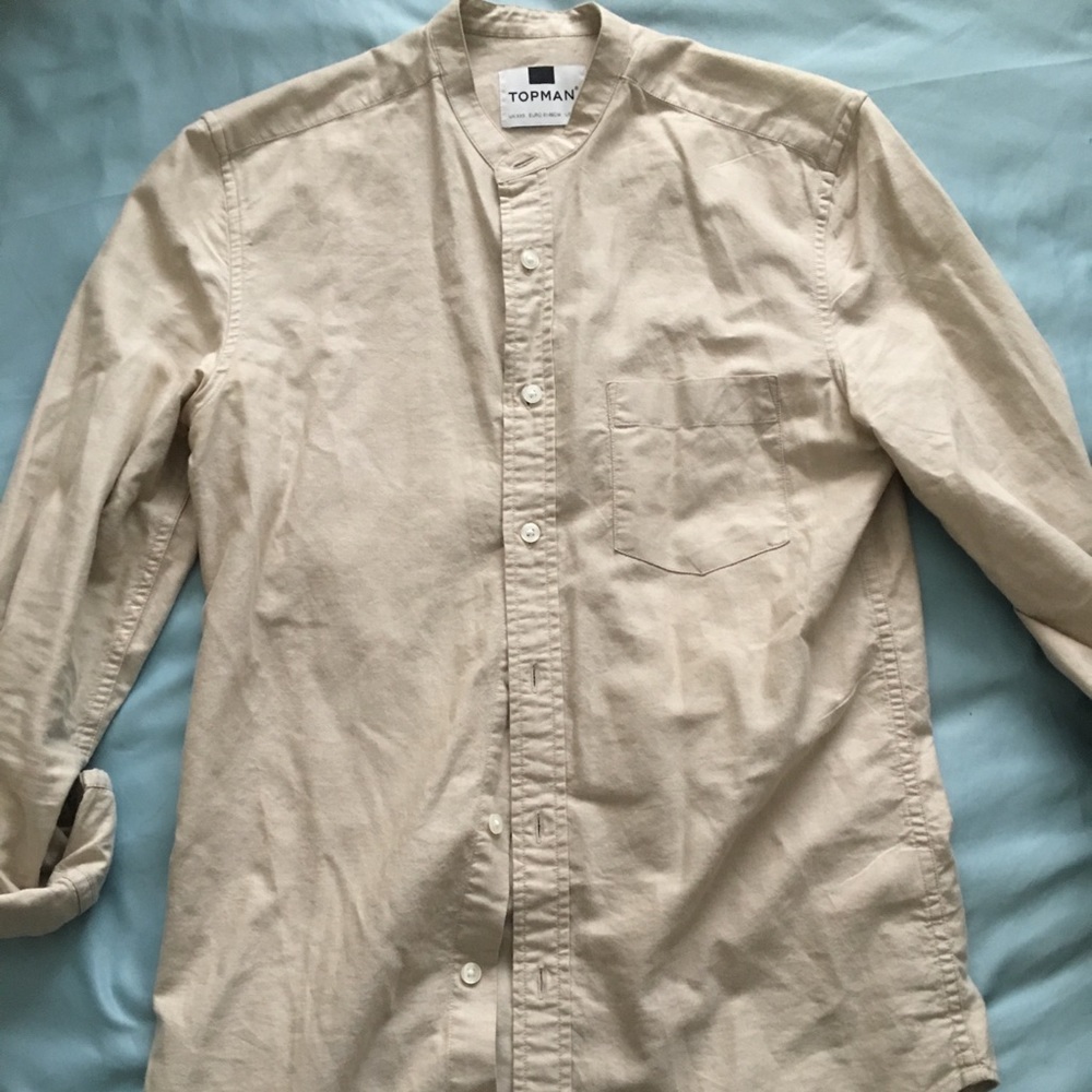 Topman long sleeve button shirt